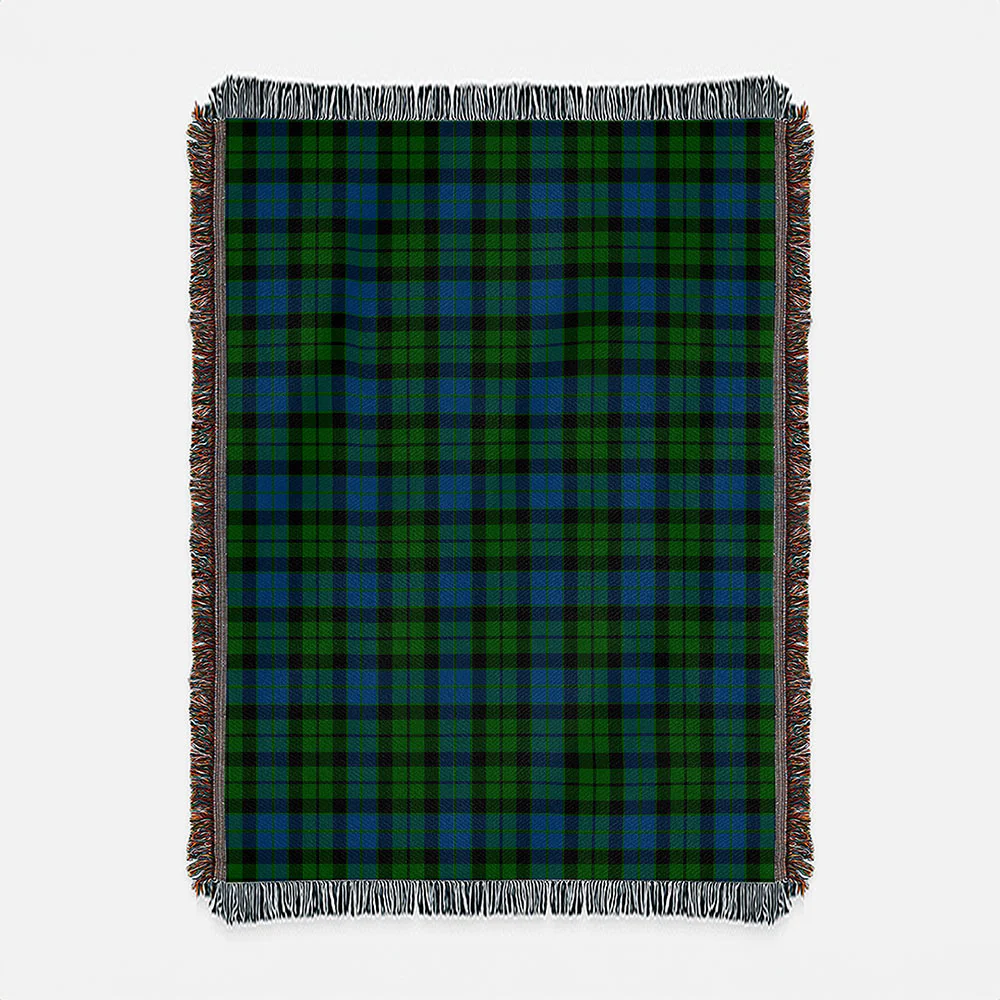 Scottish MacKay Modern Clan Badge Tartan Woven Blanket