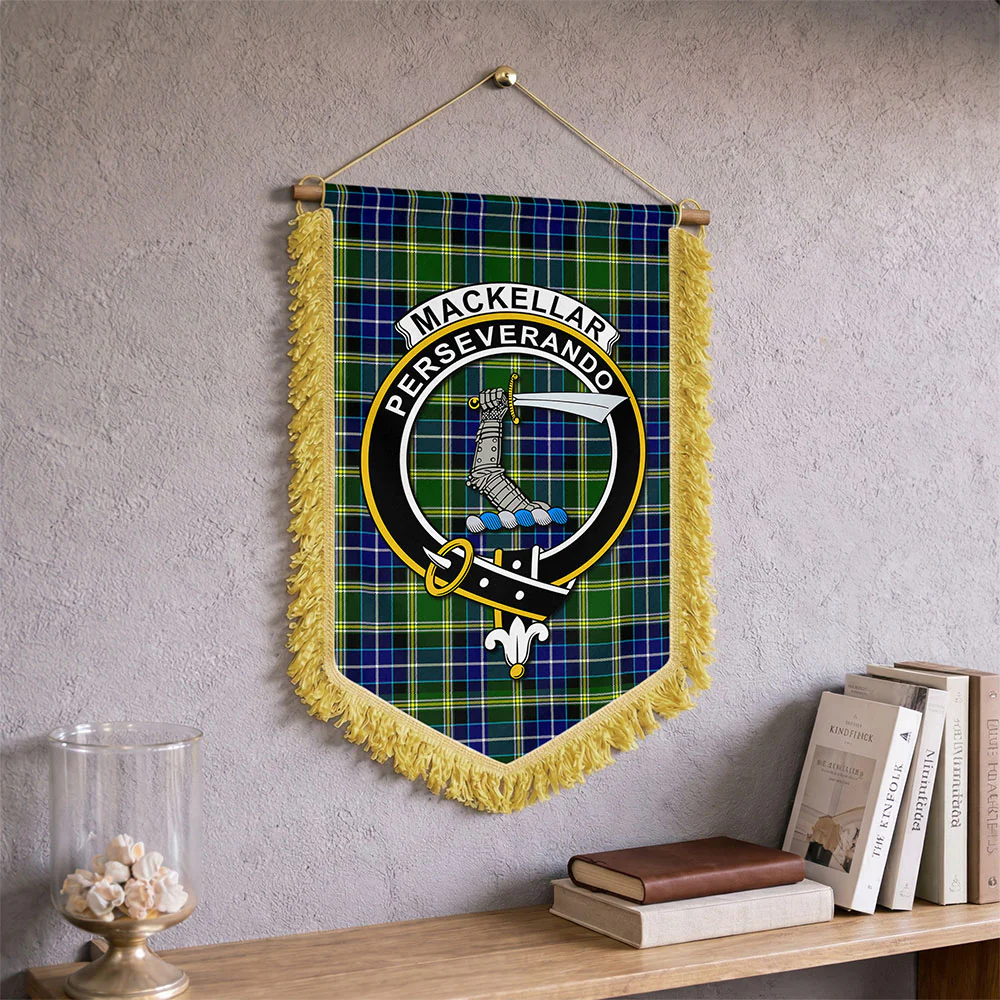 Scottish MacKellar Clan Badge Tartan Wall Hanging Banner - Image 2