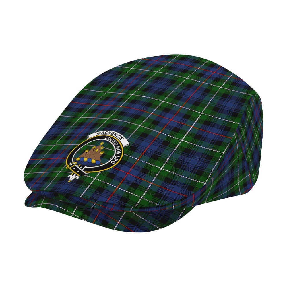 Scottish MacKenzie Clan Badge Tartan Flat Cap - Image 2