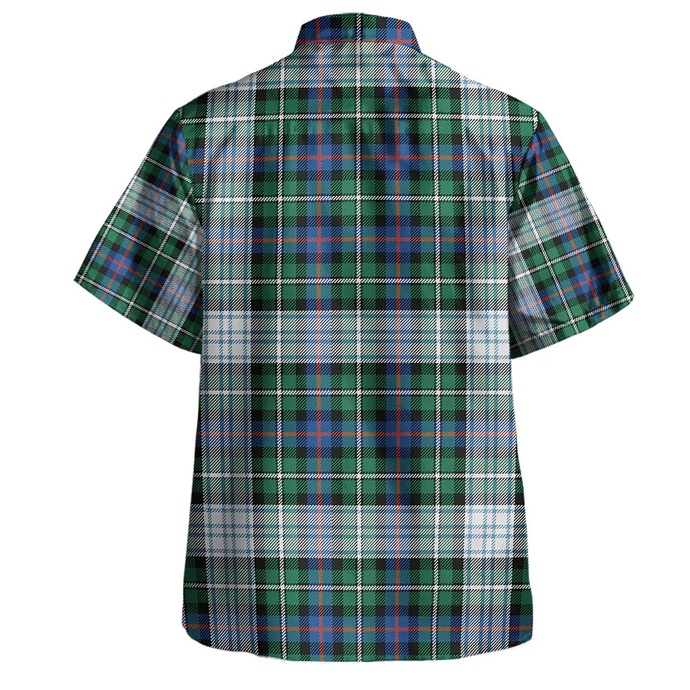 Scottish MacKenzie Dress Ancient Clan Badge Tartan Hawaiian Shirt - Image 3