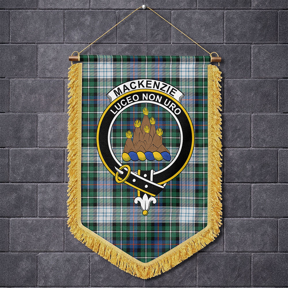 Scottish MacKenzie Dress Ancient Clan Badge Tartan Wall Hanging Banner