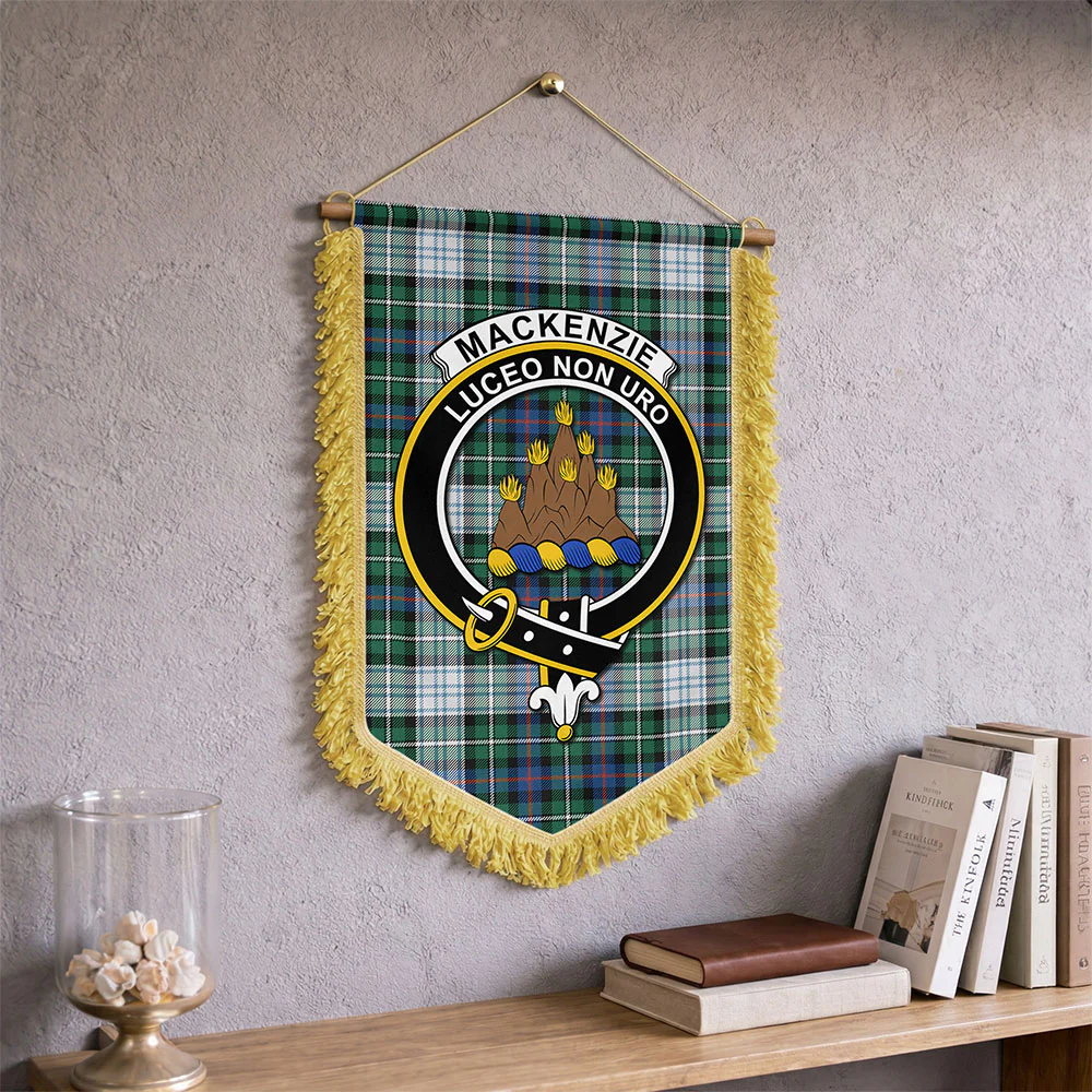 Scottish MacKenzie Dress Ancient Clan Badge Tartan Wall Hanging Banner - Image 2