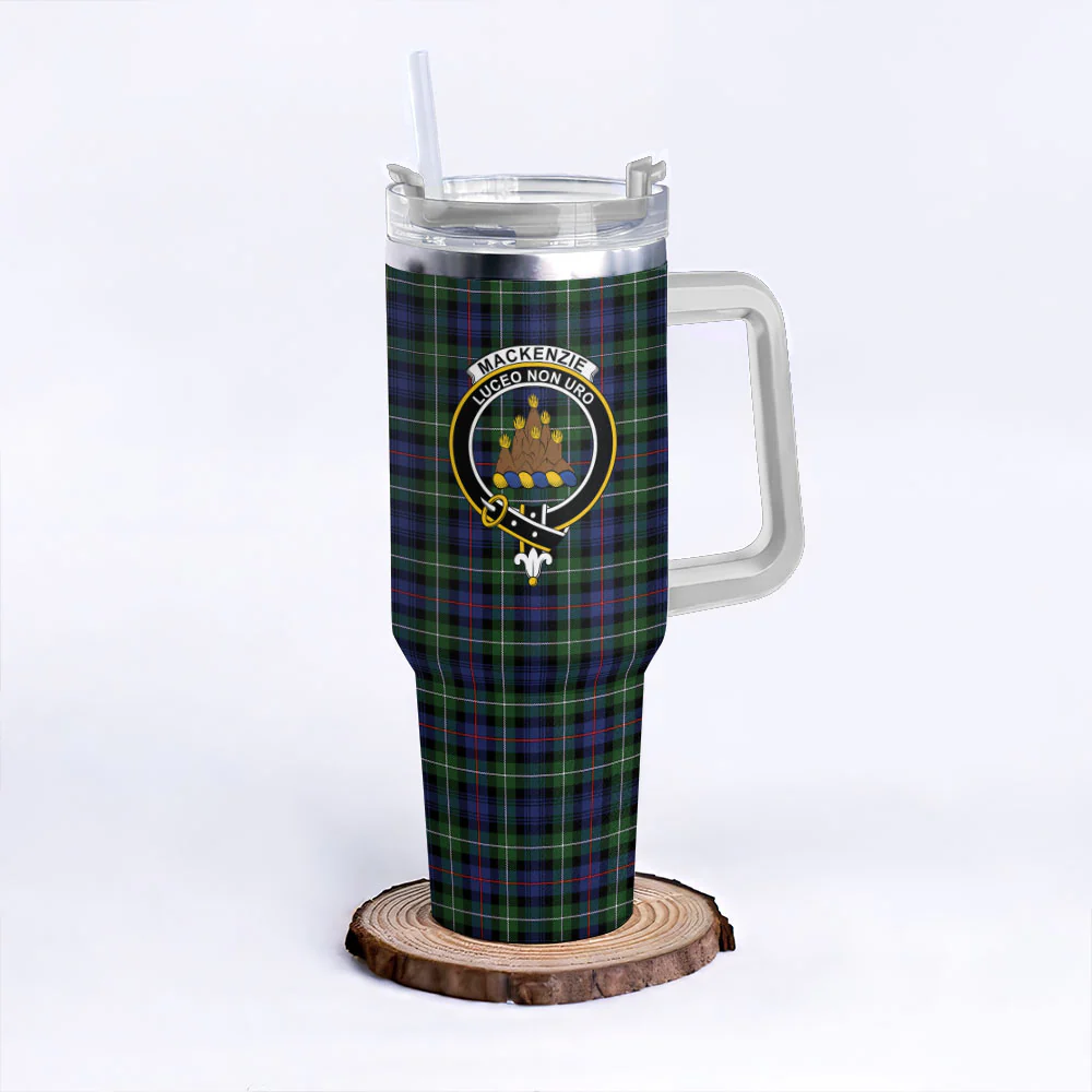 Scottish MacKenzie Modern Clan Badge Tartan 40oz Tumbler
