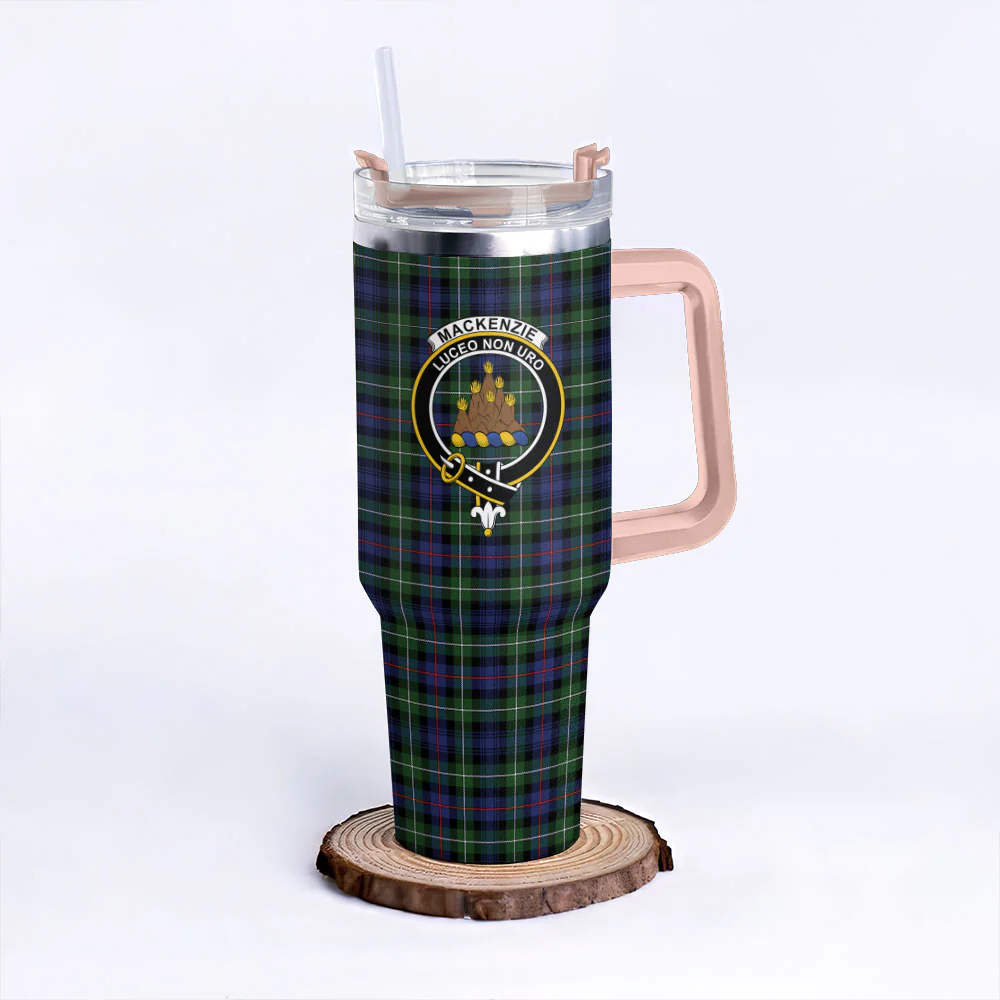 Scottish MacKenzie Modern Clan Badge Tartan 40oz Tumbler - Image 4