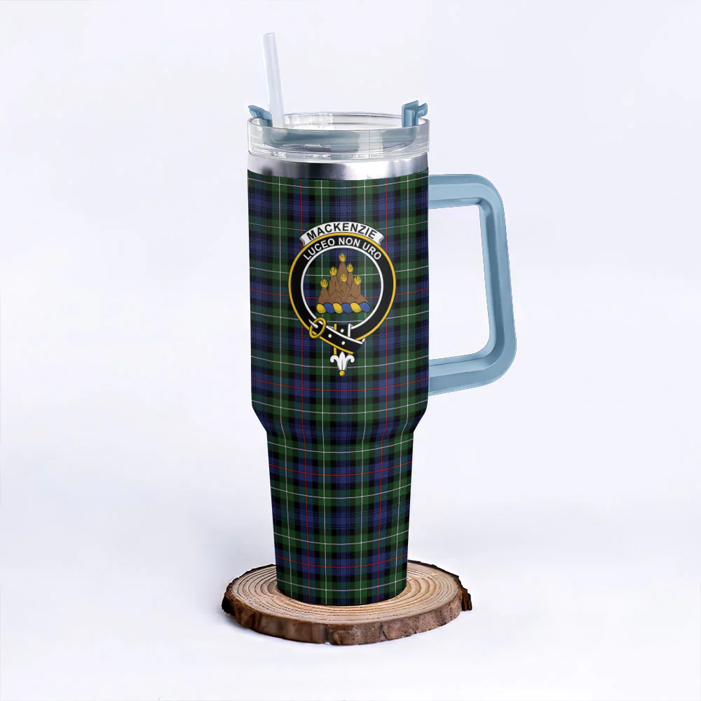 Scottish MacKenzie Modern Clan Badge Tartan 40oz Tumbler - Image 5