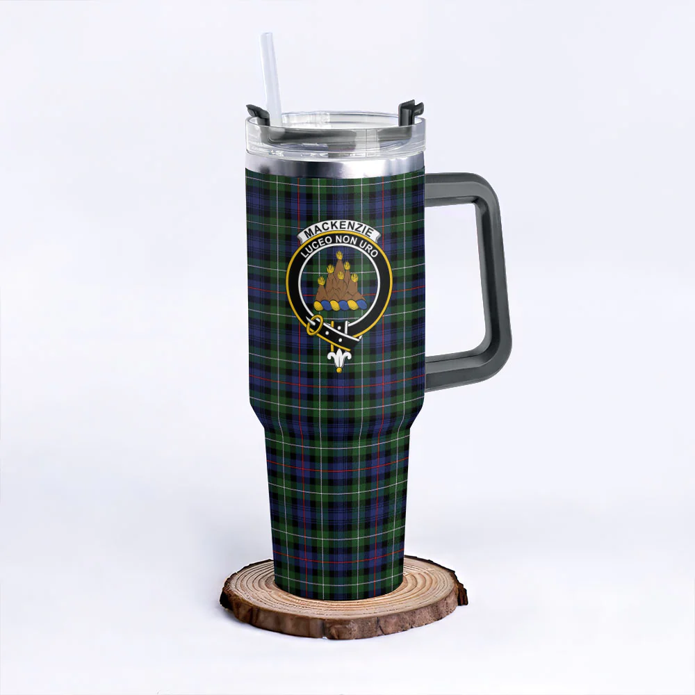Scottish MacKenzie Modern Clan Badge Tartan 40oz Tumbler - Image 6