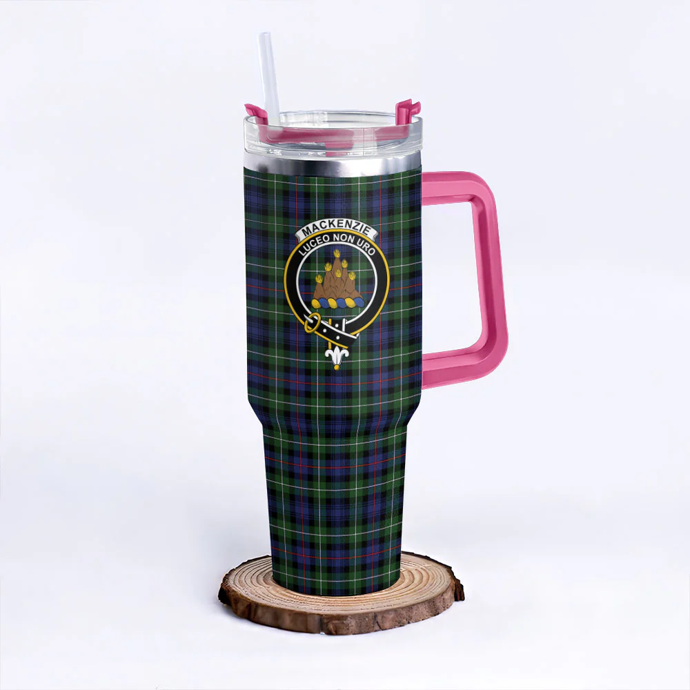 Scottish MacKenzie Modern Clan Badge Tartan 40oz Tumbler - Image 7