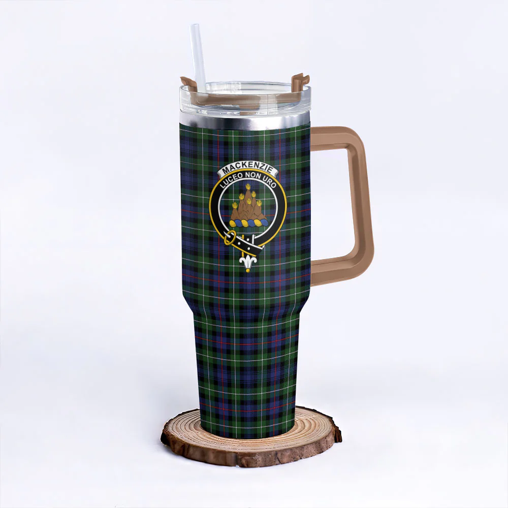 Scottish MacKenzie Modern Clan Badge Tartan 40oz Tumbler - Image 9
