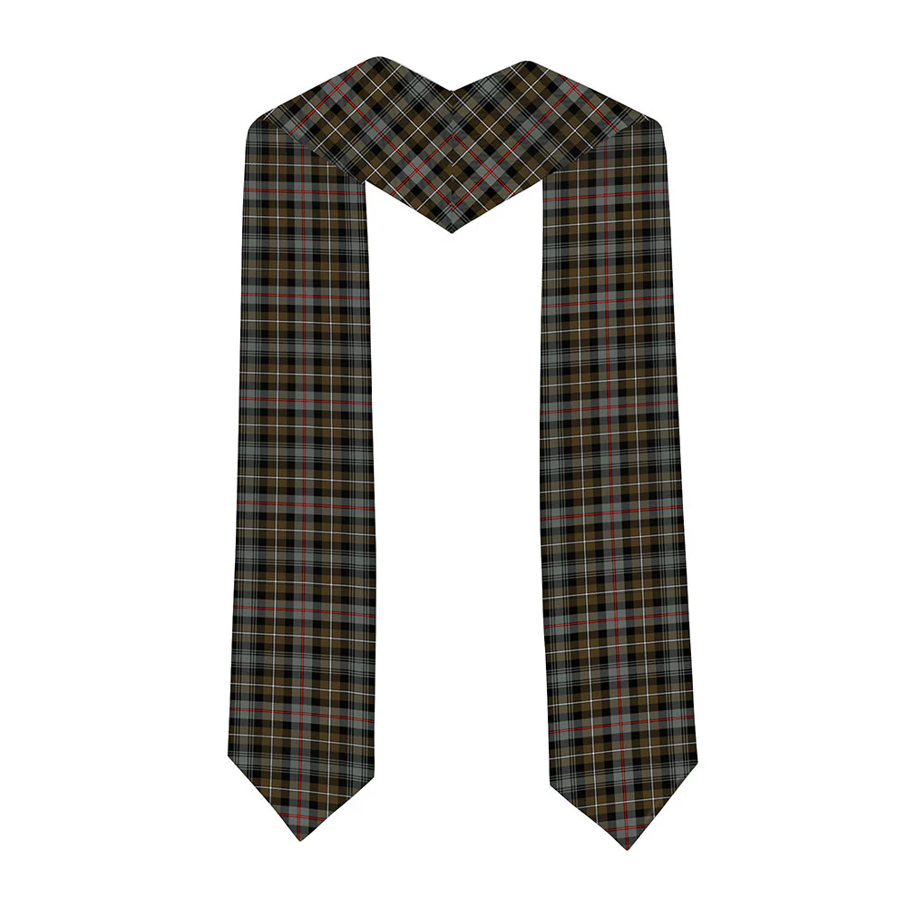 Scottish MacKenzie Weathered Clan Badge Tartan Graduation Stole Black Gold Honor - Image 2