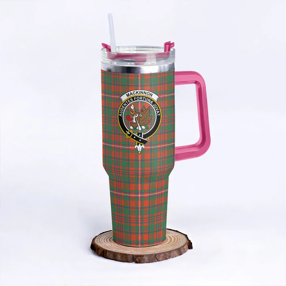 Scottish MacKinnon Ancient Clan Badge Tartan 40oz Tumbler - Image 7
