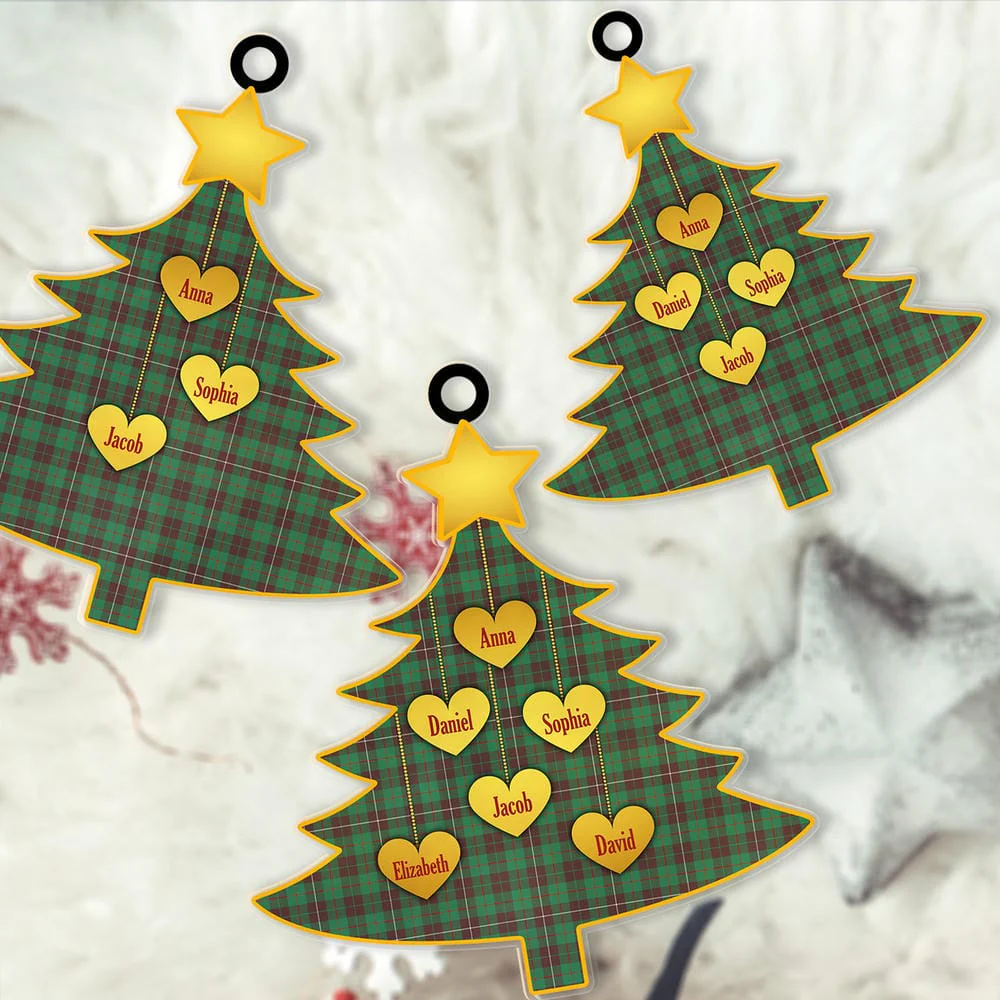 Scottish MacKinnon Hunting Ancient Tartan Ornament Custom Family Christmas Tree - Image 2