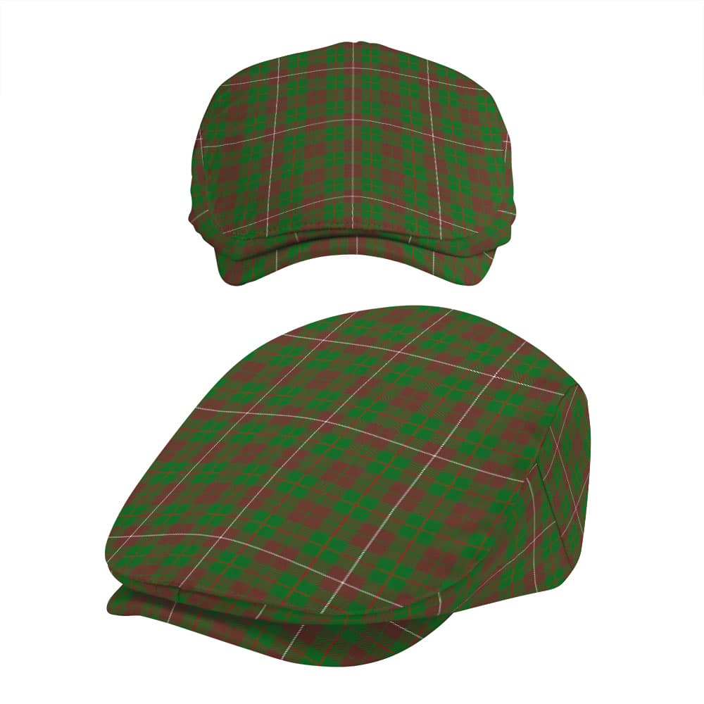 Scottish MacKinnon Hunting Modern Tartan Flat Cap - Image 5