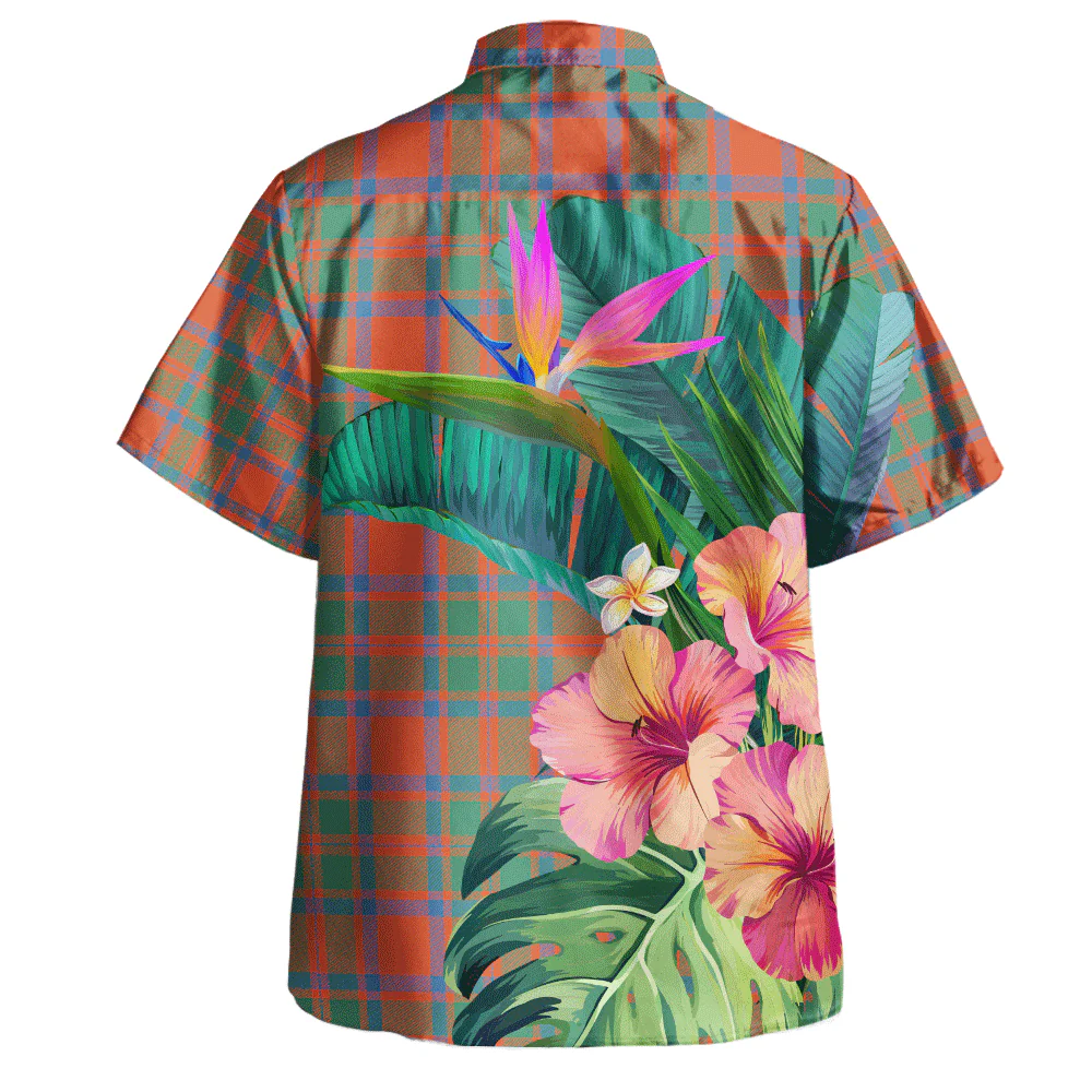 Scottish MacKintosh Ancient Clan Badge Tartan Hawaiian Shirt Bouquet Tropical Style - Image 4