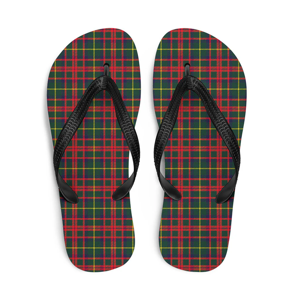 Scottish MacKintosh Hunting Modern Clan Badge Tartan Flip Flops