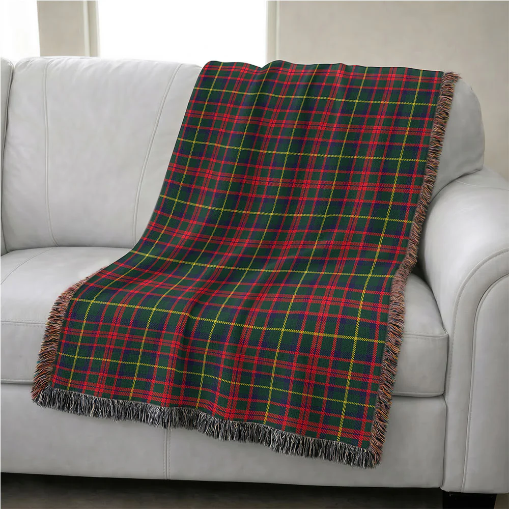 Scottish MacKintosh Hunting Modern Clan Badge Tartan Woven Blanket - Image 4