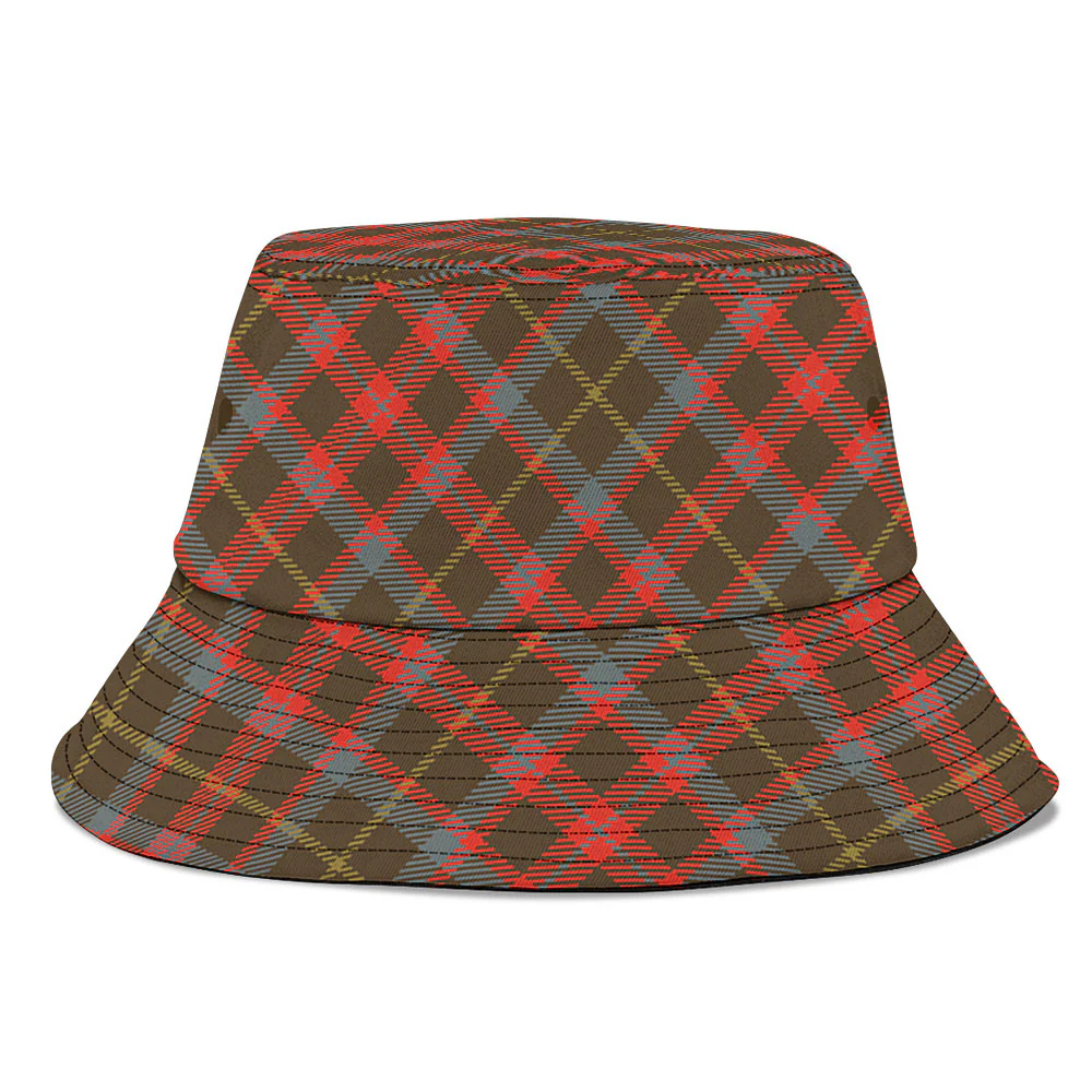 Scottish MacKintosh Hunting Weathered Clan Badge Tartan Bucket Hat