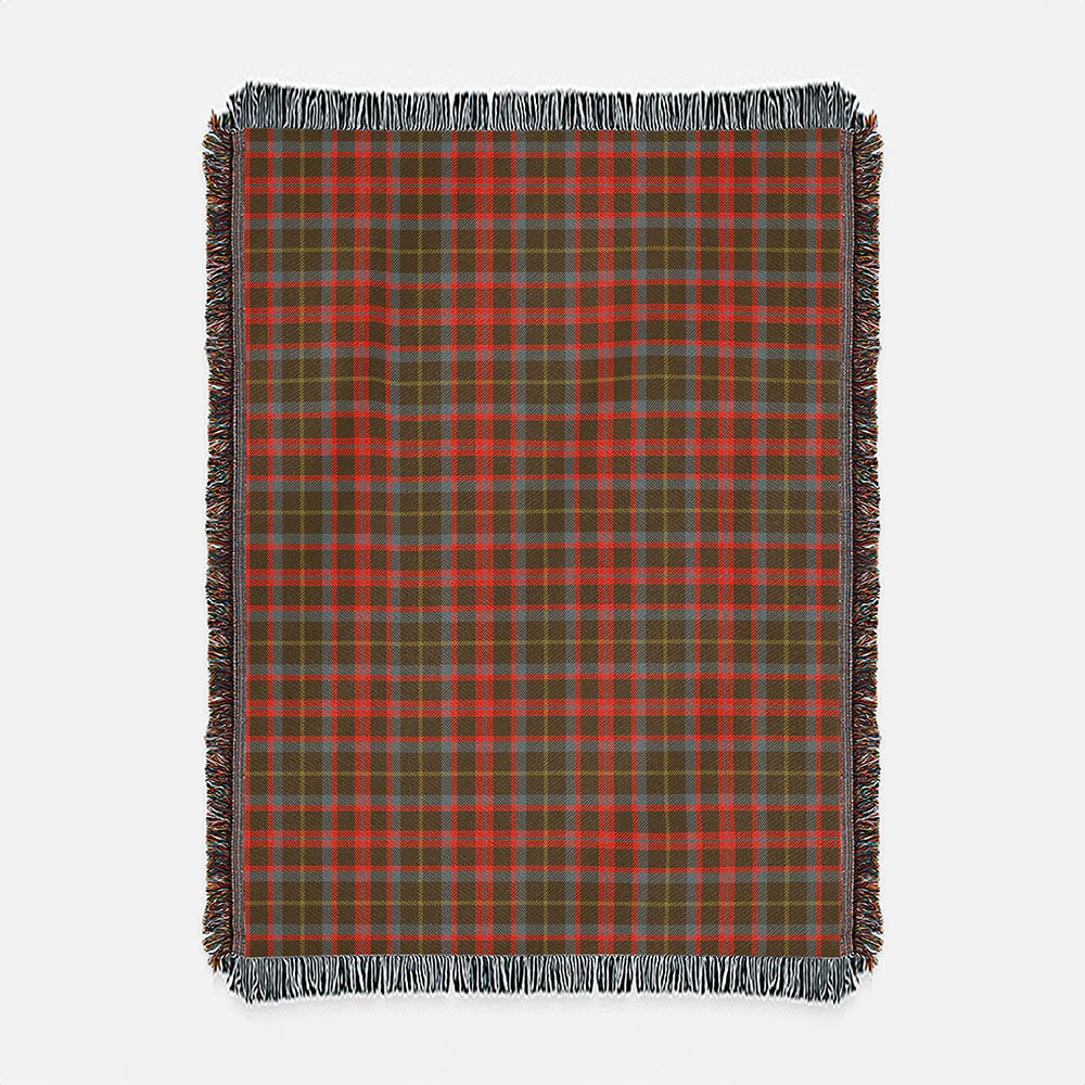 Scottish MacKintosh Hunting Weathered Clan Badge Tartan Woven Blanket