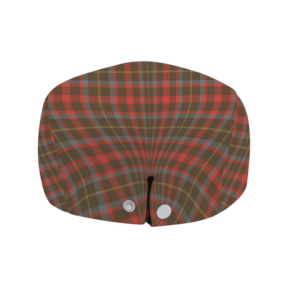 Scottish MacKintosh Hunting Weathered Tartan Flat Cap - Image 4