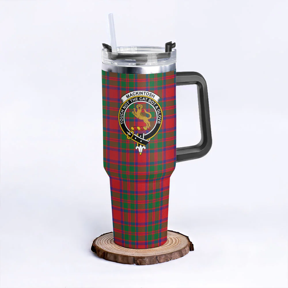 Scottish MacKintosh Modern Clan Badge Tartan 40oz Tumbler - Image 3