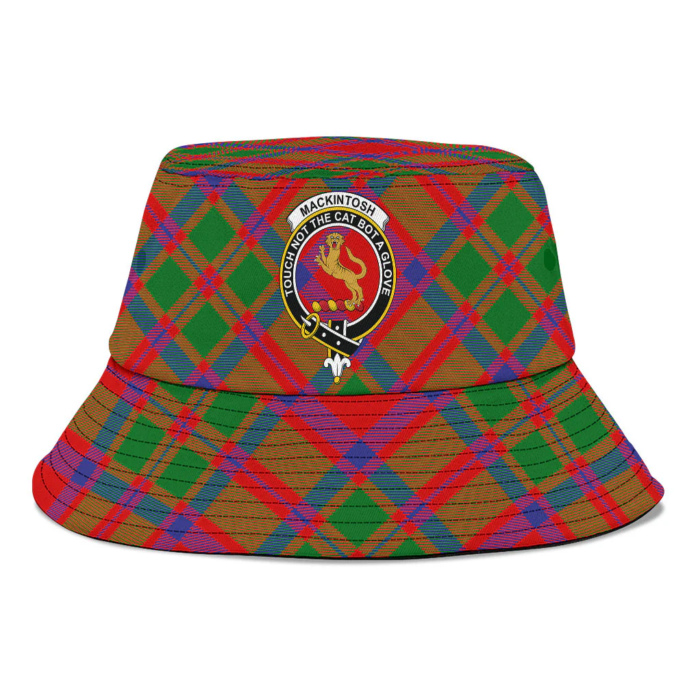 Scottish MacKintosh Modern Clan Badge Tartan Bucket Hat - Image 2