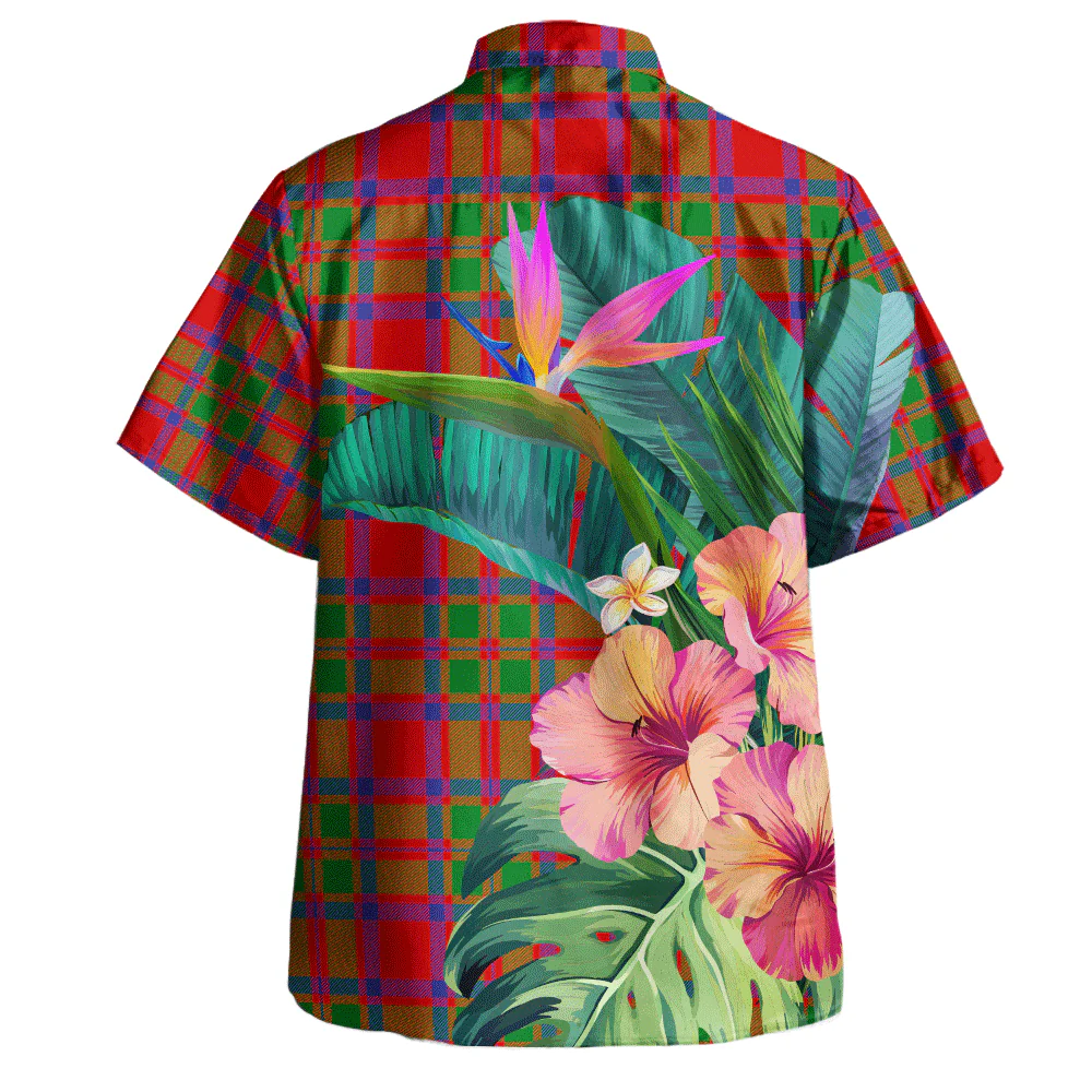Scottish MacKintosh Modern Clan Badge Tartan Hawaiian Shirt Bouquet Tropical Style - Image 4