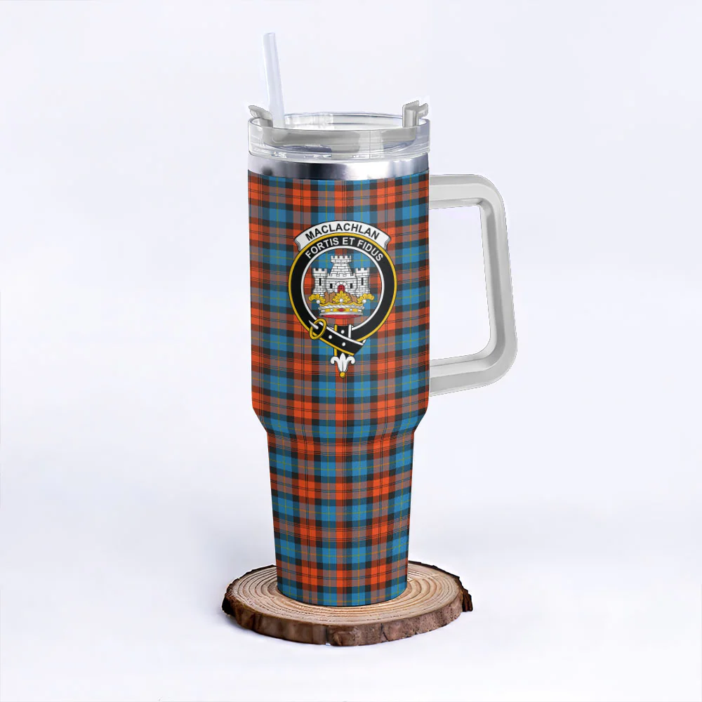 Scottish MacLachlan Ancient Clan Badge Tartan 40oz Tumbler