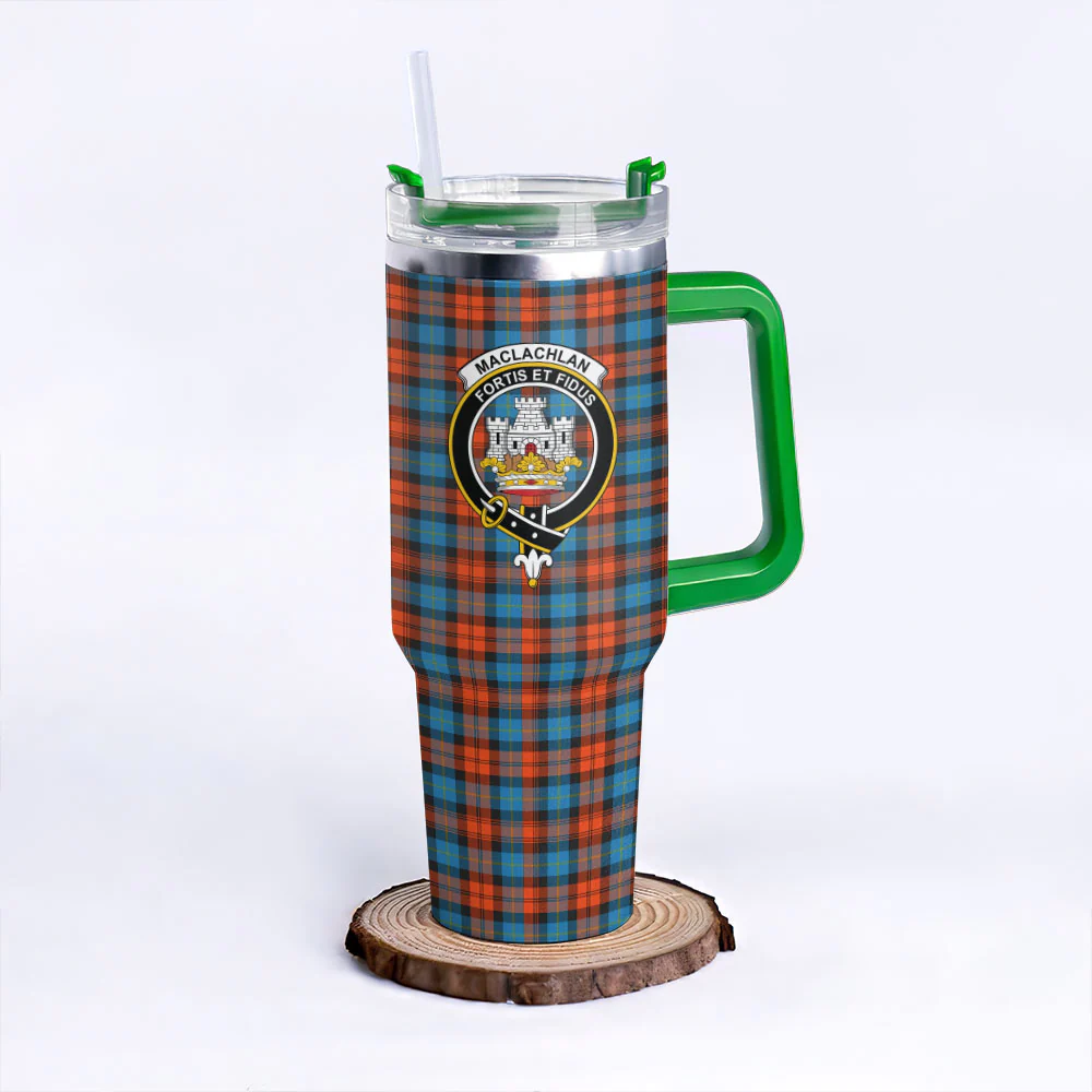 Scottish MacLachlan Ancient Clan Badge Tartan 40oz Tumbler - Image 8