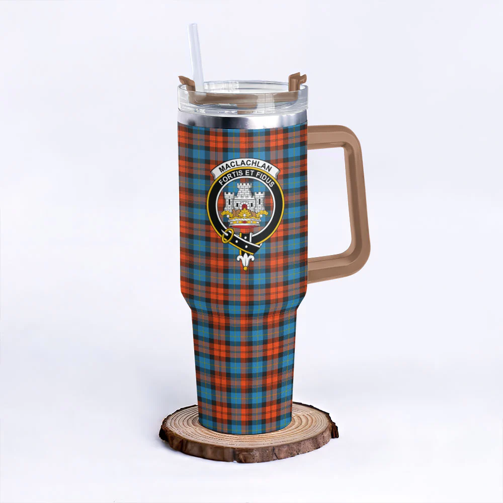 Scottish MacLachlan Ancient Clan Badge Tartan 40oz Tumbler - Image 9