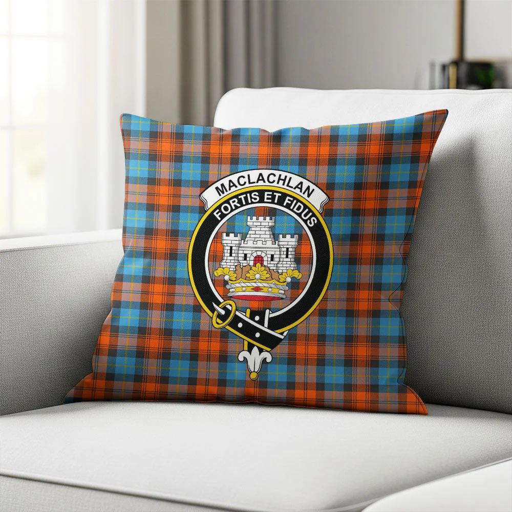 Scottish MacLachlan Ancient Clan Badge Tartan Pillow Case - Image 2