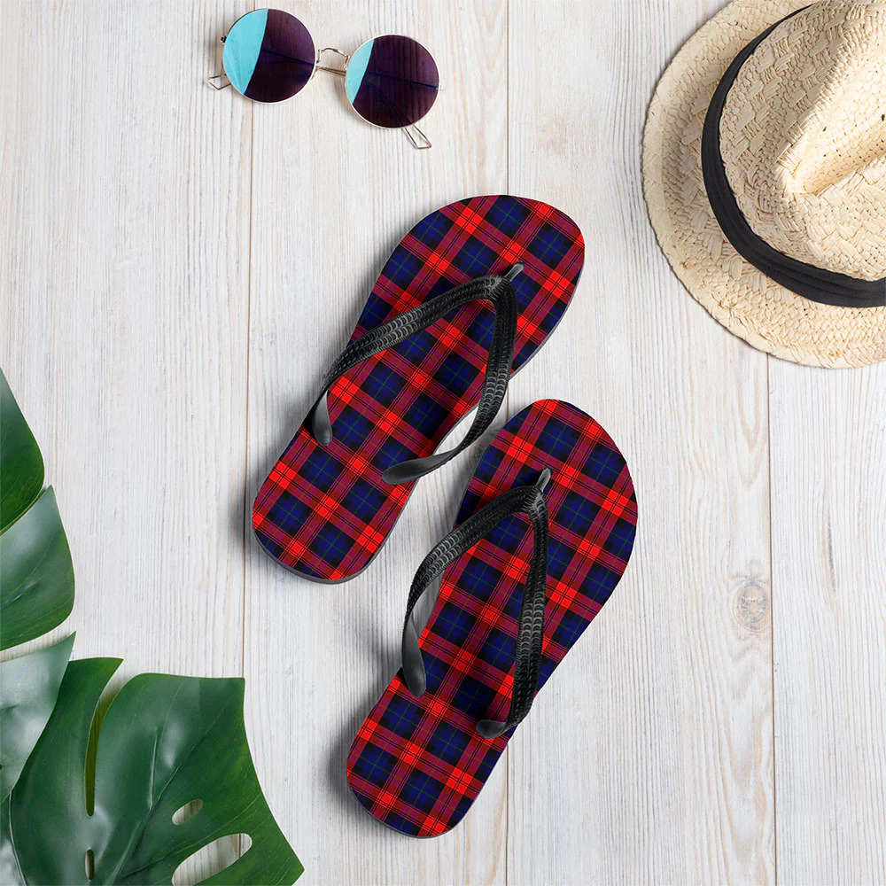 Scottish MacLachlan Modern Clan Badge Tartan Flip Flops - Image 2
