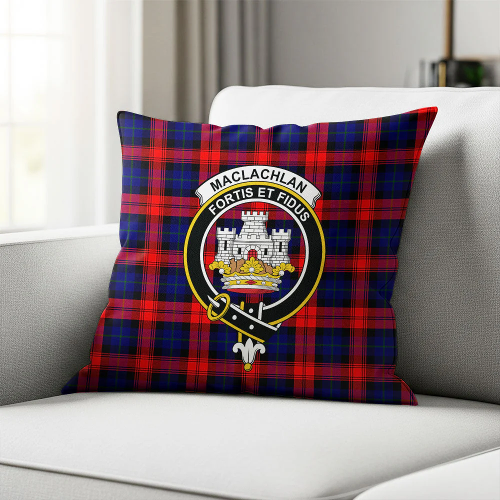 Scottish MacLachlan Modern Clan Badge Tartan Pillow Case - Image 2
