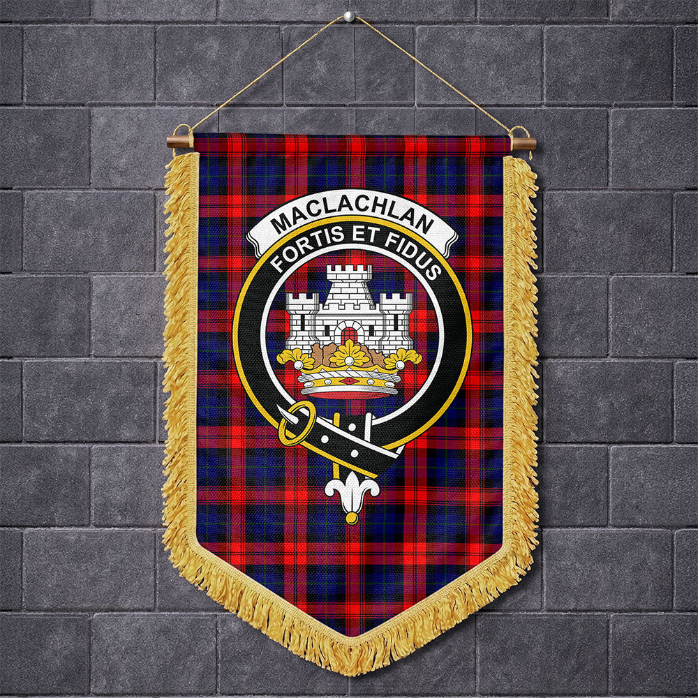 Scottish MacLachlan Modern Clan Badge Tartan Wall Hanging Banner