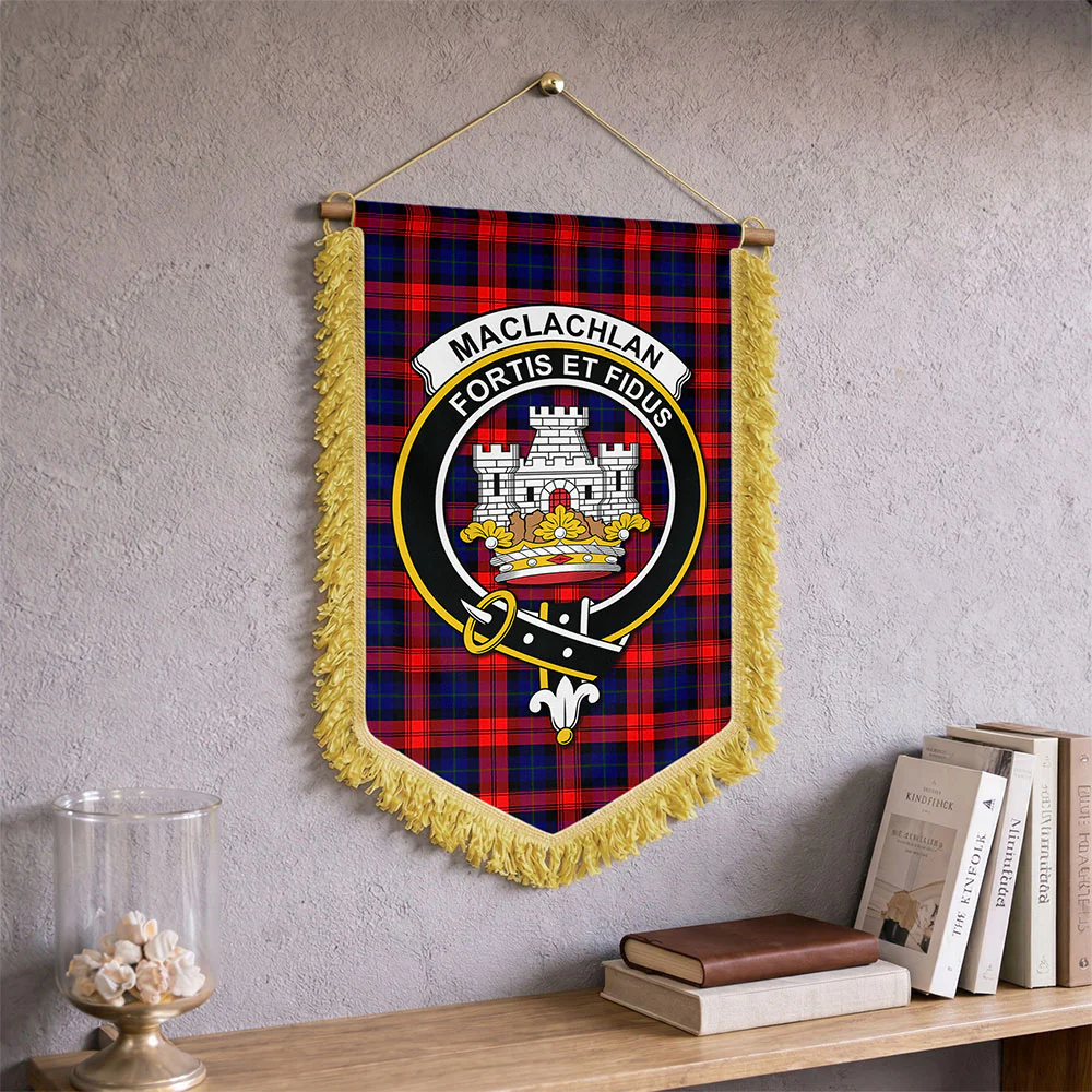 Scottish MacLachlan Modern Clan Badge Tartan Wall Hanging Banner - Image 2
