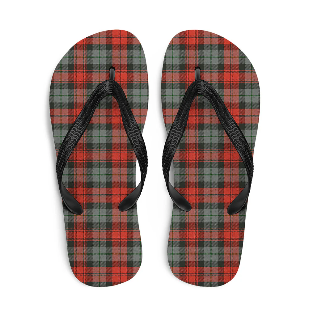 Scottish MacLachlan Weathered Clan Badge Tartan Flip Flops