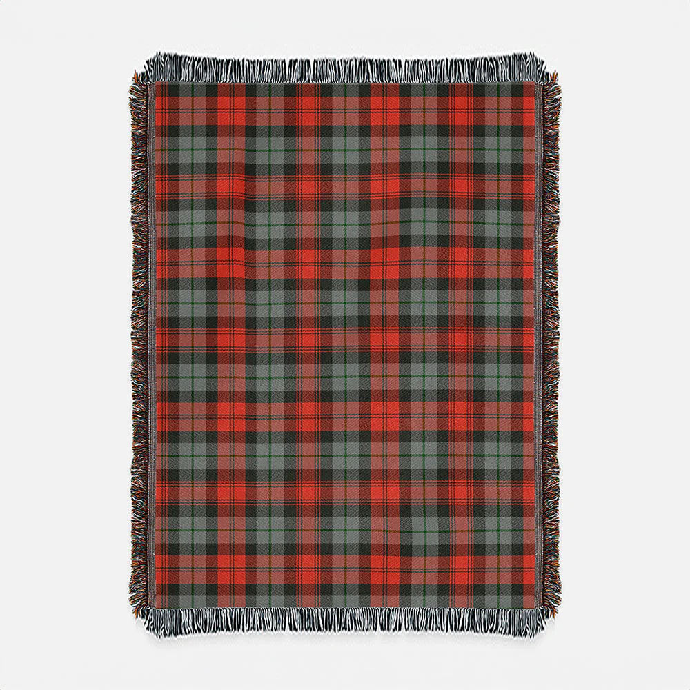 Scottish MacLachlan Weathered Clan Badge Tartan Woven Blanket