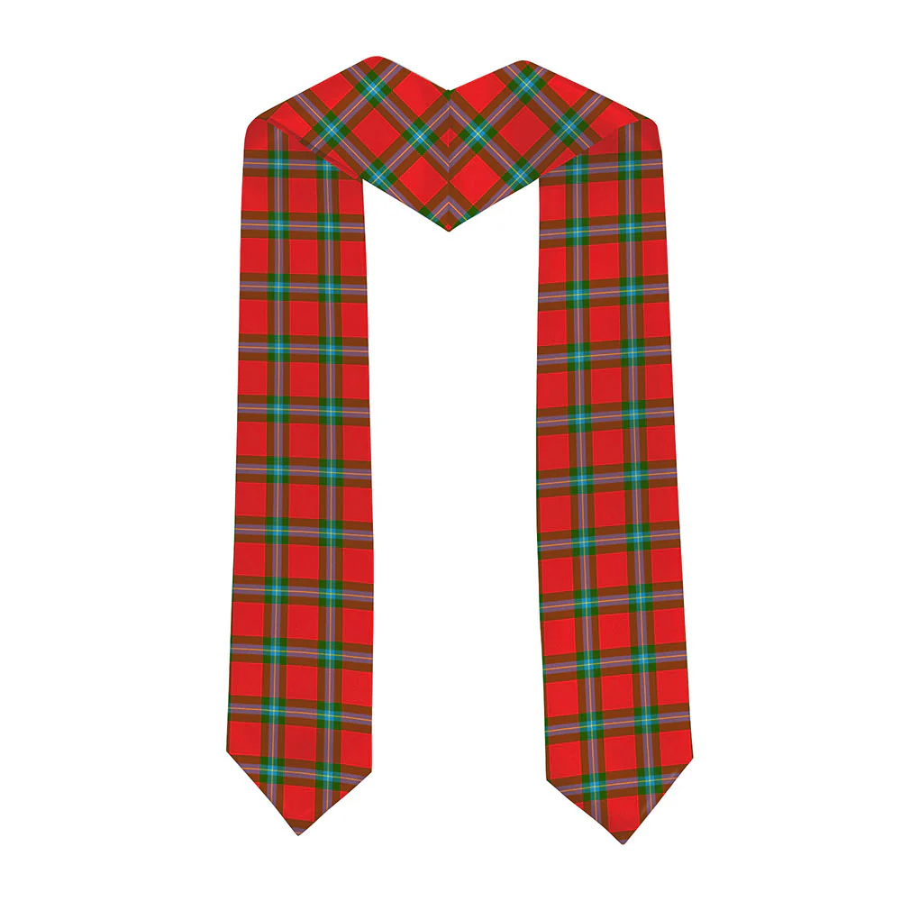 Scottish MacLaine of Loch Buie Clan Badge Tartan Graduation Stole Black Gold Honor - Image 2