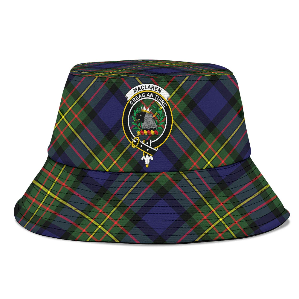 Scottish MacLaren Modern Clan Badge Tartan Bucket Hat - Image 2