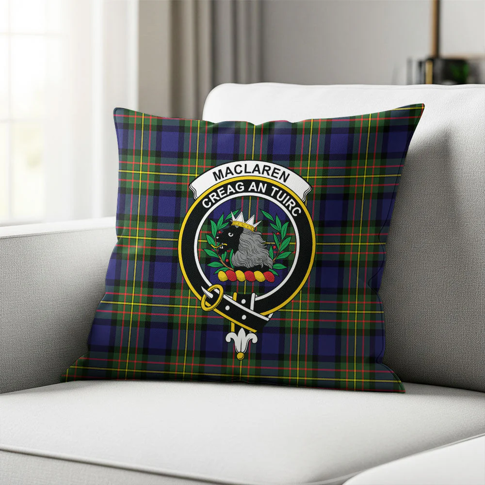 Scottish MacLaren Modern Clan Badge Tartan Pillow Case - Image 2