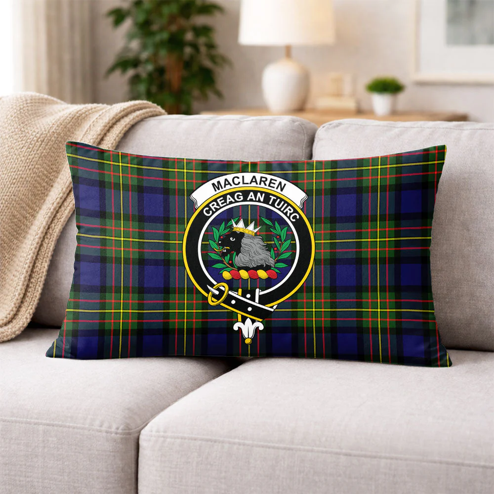 Scottish MacLaren Modern Clan Badge Tartan Pillow Case - Image 3