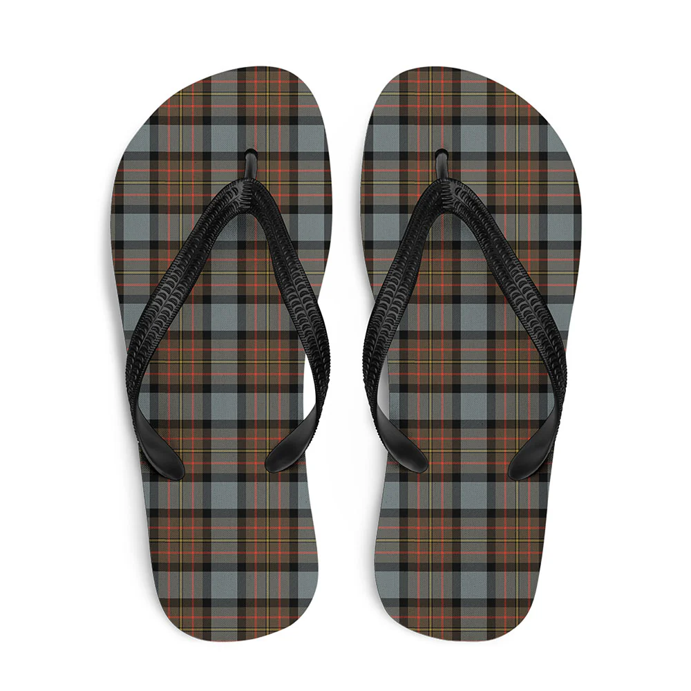 Scottish MacLaren Weathered Clan Badge Tartan Flip Flops