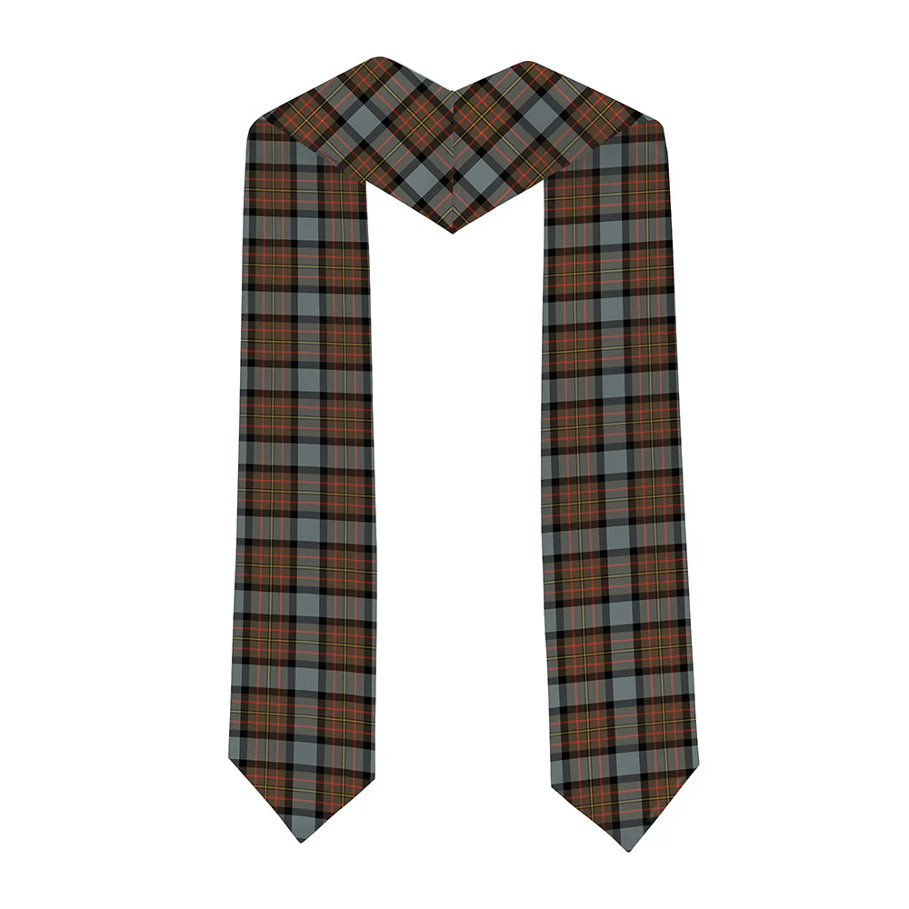 Scottish MacLaren Weathered Clan Badge Tartan Graduation Stole Black Gold Honor - Image 2