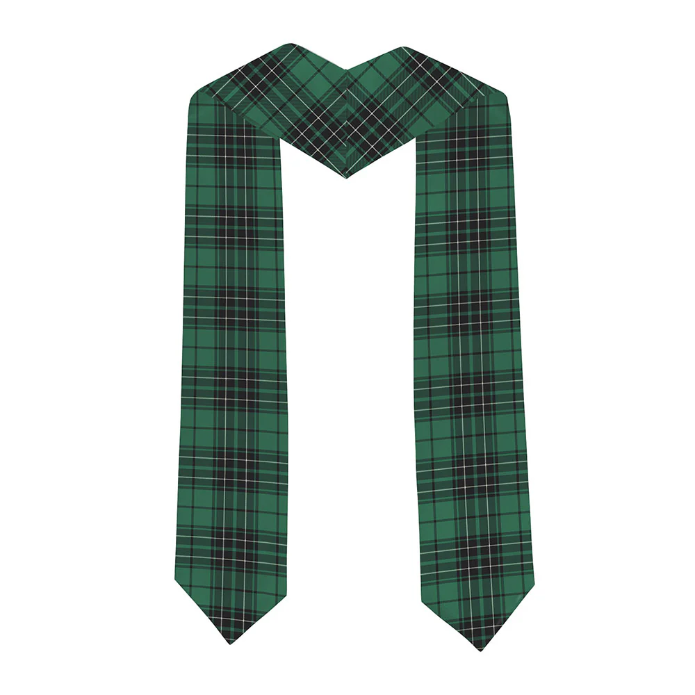 Scottish MacLean Hunting Ancient Clan Badge Tartan Graduation Stole Black Gold Honor - Image 2