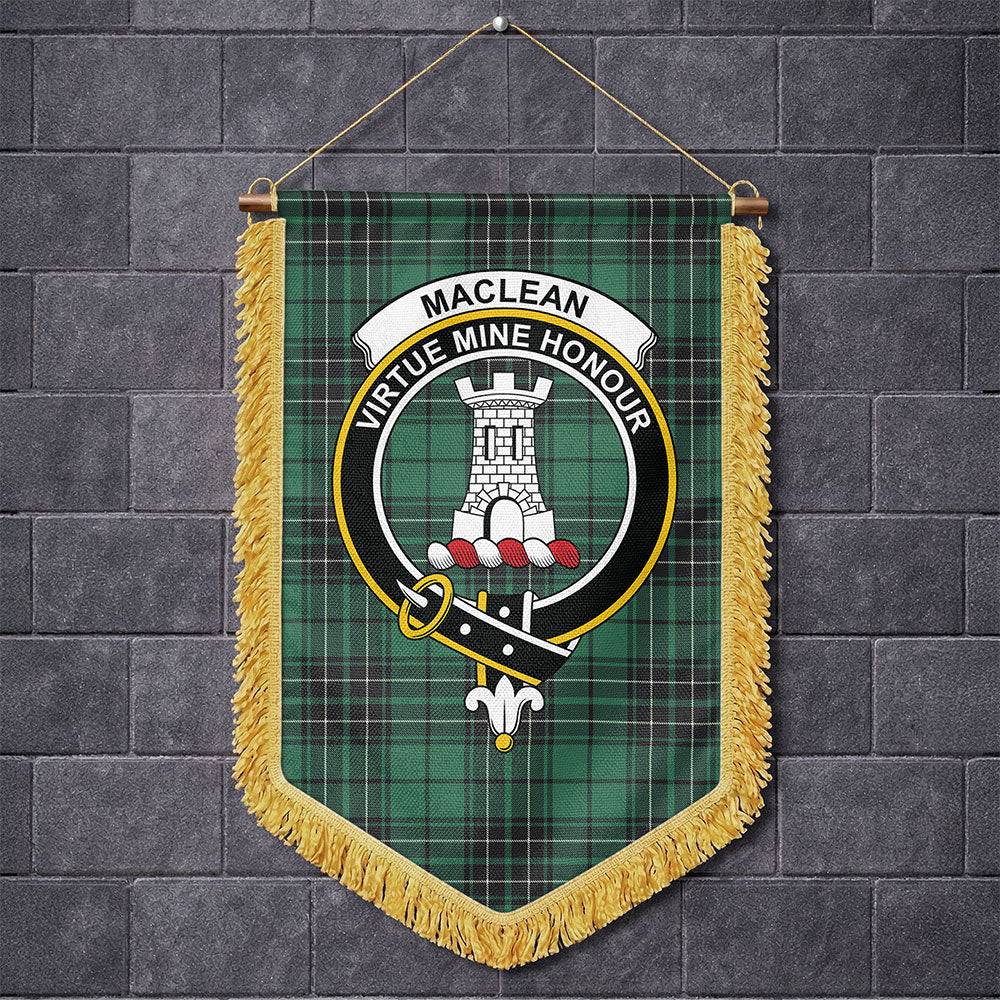 Scottish MacLean Hunting Ancient Clan Badge Tartan Wall Hanging Banner