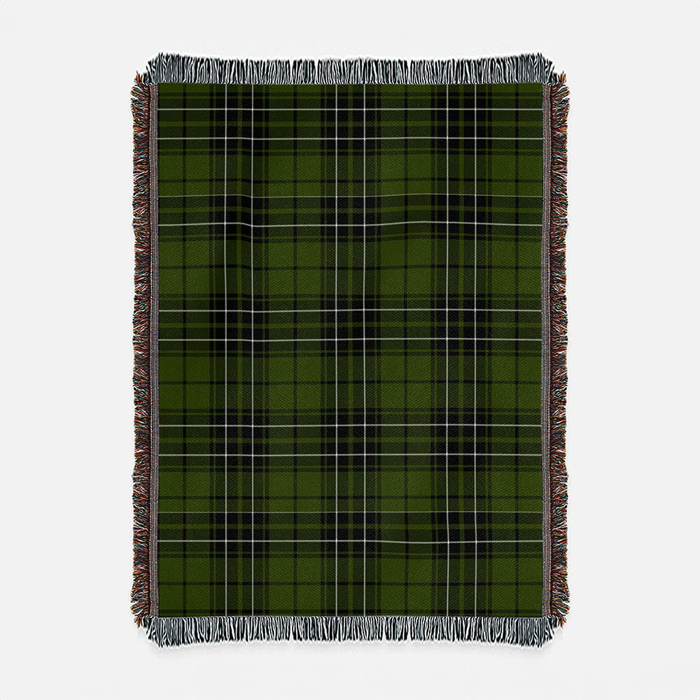 Scottish MacLean Hunting Clan Badge Tartan Woven Blanket