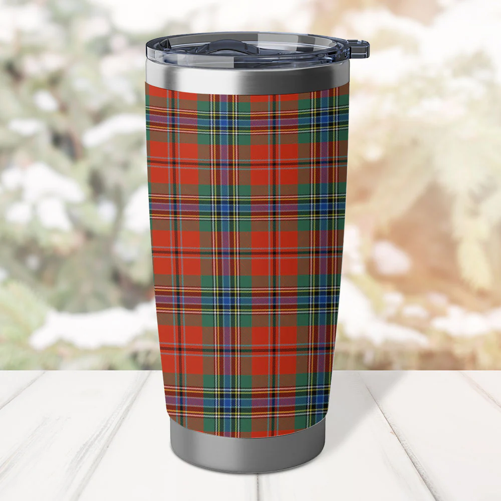 Scottish MacLean of Duart Ancient Clan Badge Tartan Tumbler - Image 3