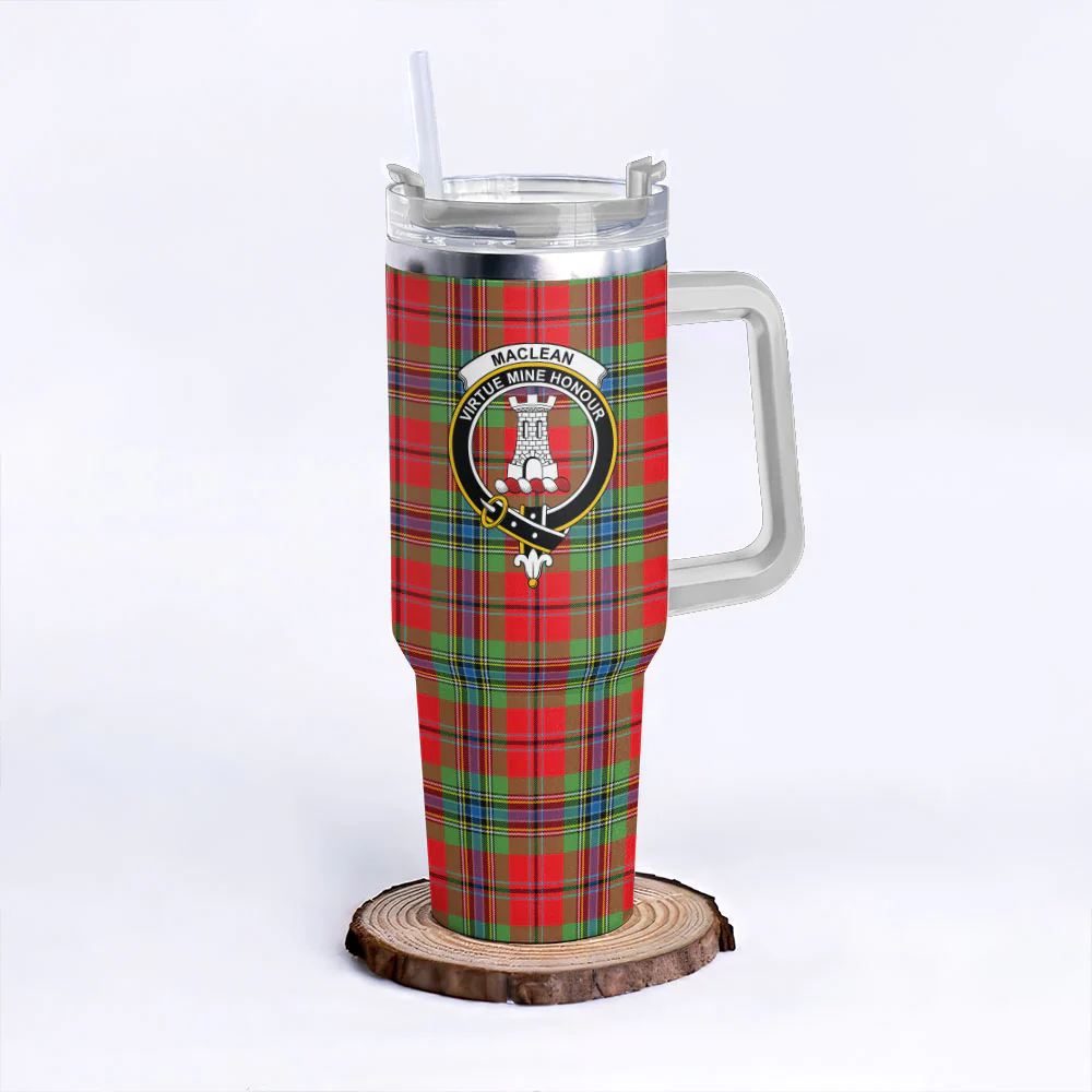 Scottish MacLean of Duart Modern Clan Badge Tartan 40oz Tumbler