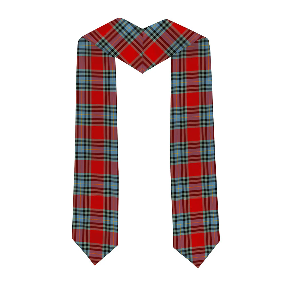 Scottish MacLeay Clan Badge Tartan Graduation Stole Black Gold Honor - Image 2