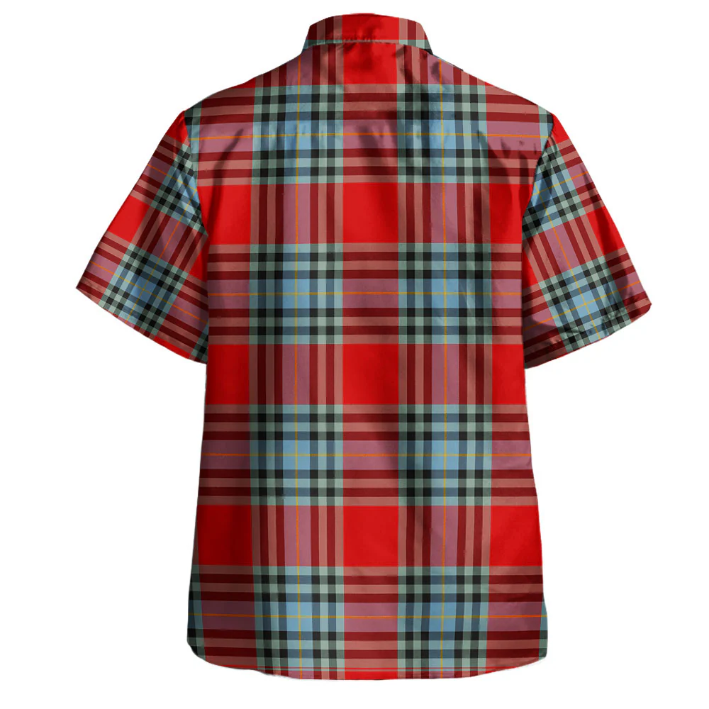 Scottish MacLeay Clan Badge Tartan Hawaiian Shirt - Image 3