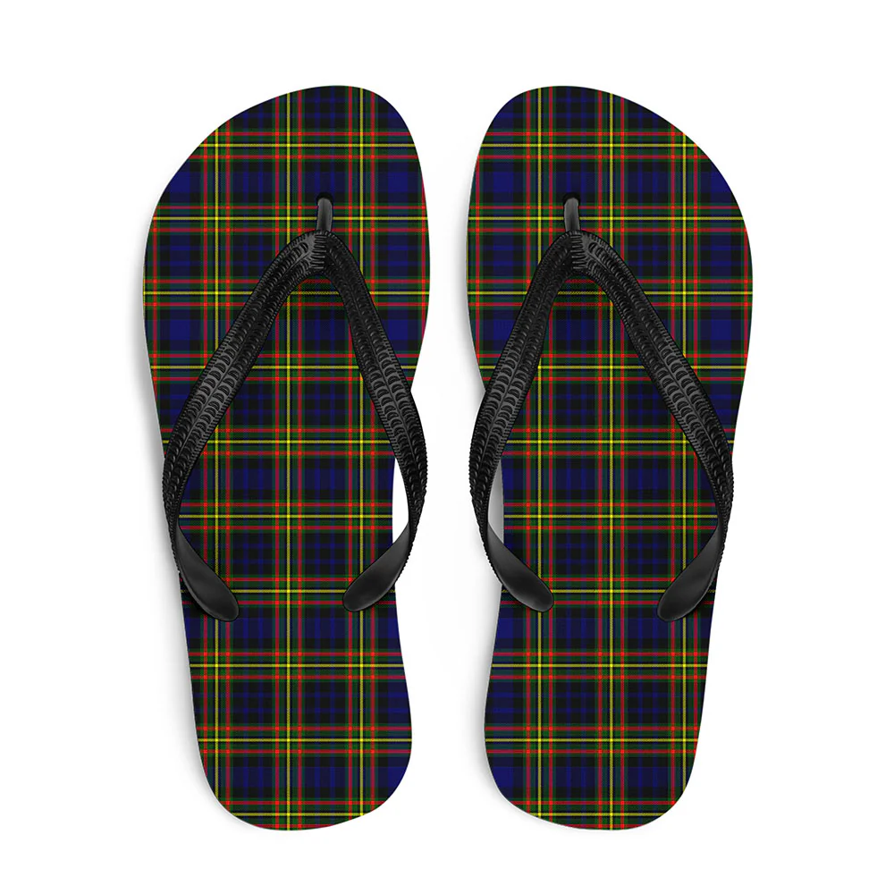 Scottish MacLellan Modern Clan Badge Tartan Flip Flops