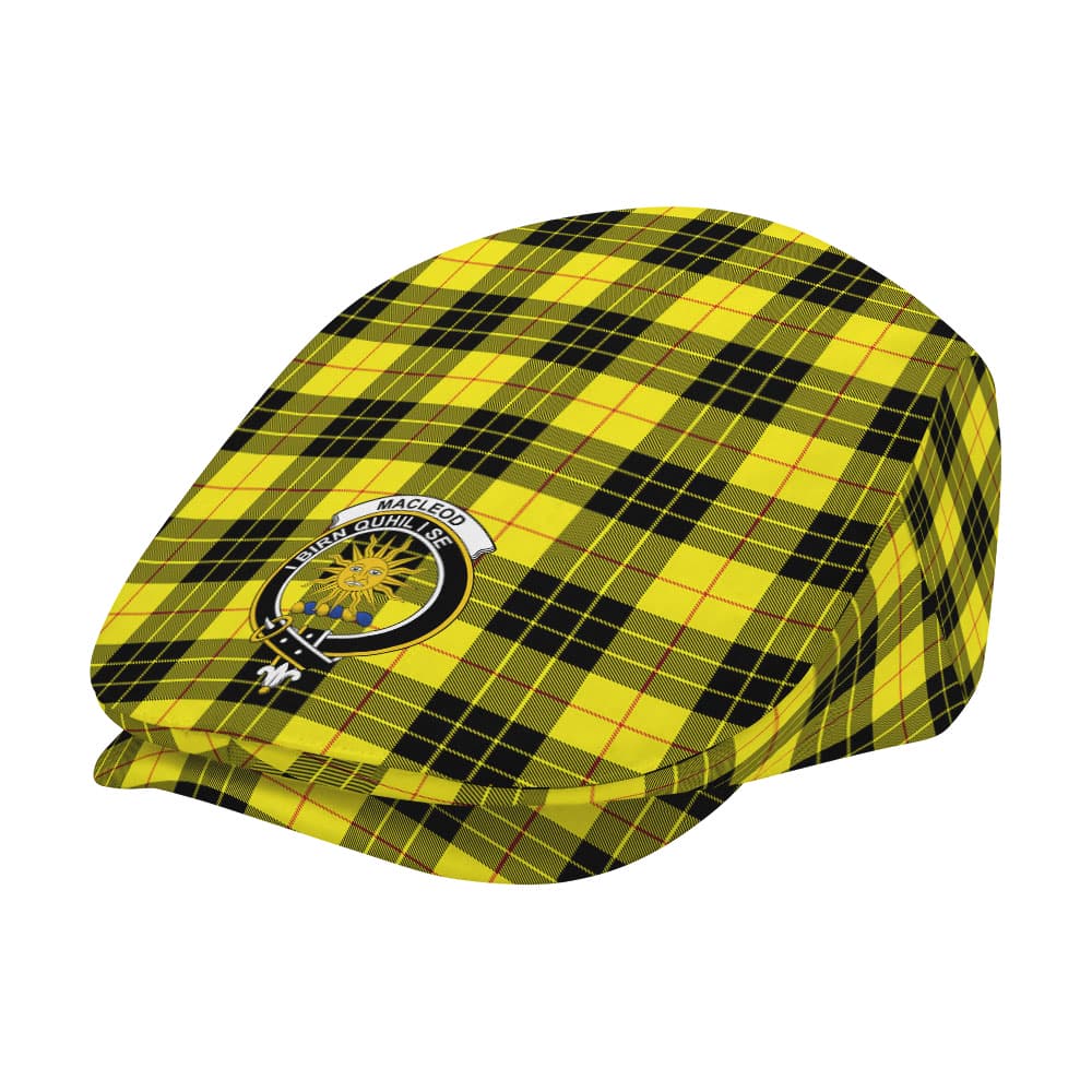Scottish MacLeod Clan Badge Tartan Flat Cap - Image 2